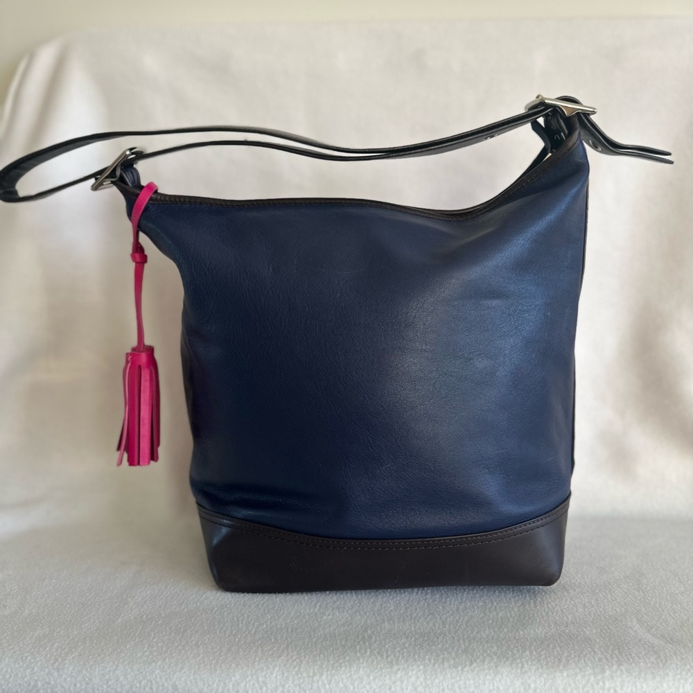 Coach Navy and Pink Women's Bag - Picture 4 of 10